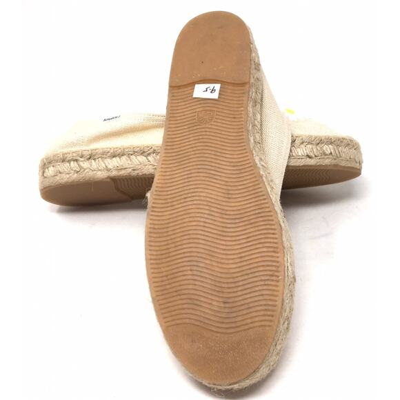 Soludos Daisy Smoking Slipper Woman's Size 9.5 Canvas Espadrille Flat Shoes - Picture 7 of 7
